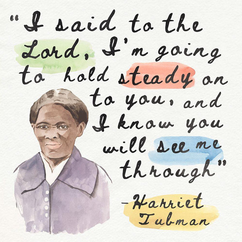 Art sur toile tendue par Trinx Warren, Annie, Harriet Tubman I, H 28 po x l 28 po
