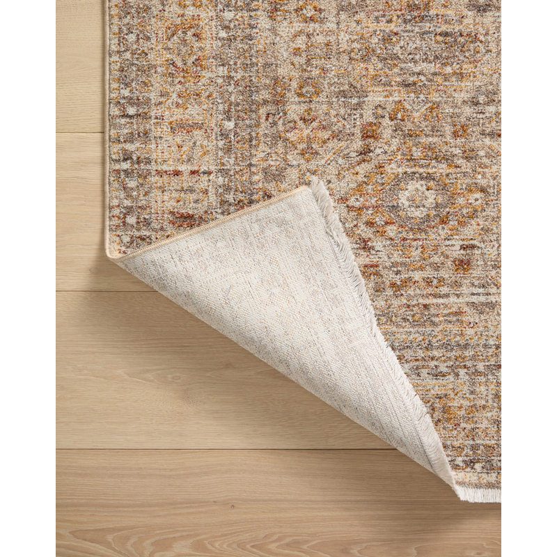 Angela Rose x Loloi Blake Oatmeal / Spice Area Rug, Runner 2'7" x 10'