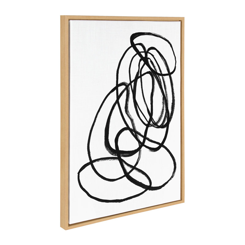 «Ring of Light 2» par Nikki Chu, reproduction d'art sur toile encadrée, Toile avec cadre naturel