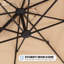 Parasol en porte-à-faux 11 pi avec inclinaison infinie, mât en aluminium, housse de protection et sac de sable Bersa-876387123-849197567