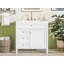 Meuble-lavabo moderne de 36 po avec lavabo supérieur, rangement spacieux et design minimaliste élégant pour une organisation efficace-2007736688