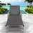 Adjustable Patio Chaise Lounges, Aluminum Modern Poolside Patio Chair