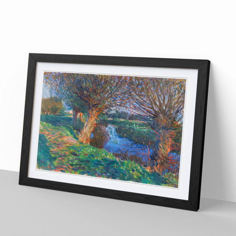 At Calcot by John Singer Sargent - Picture Frame Painting, Black Framed, 27cm H x 36cm W x 2cm D