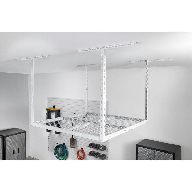 Overhead Gearloft Storage Rack 4X4 Ft, White