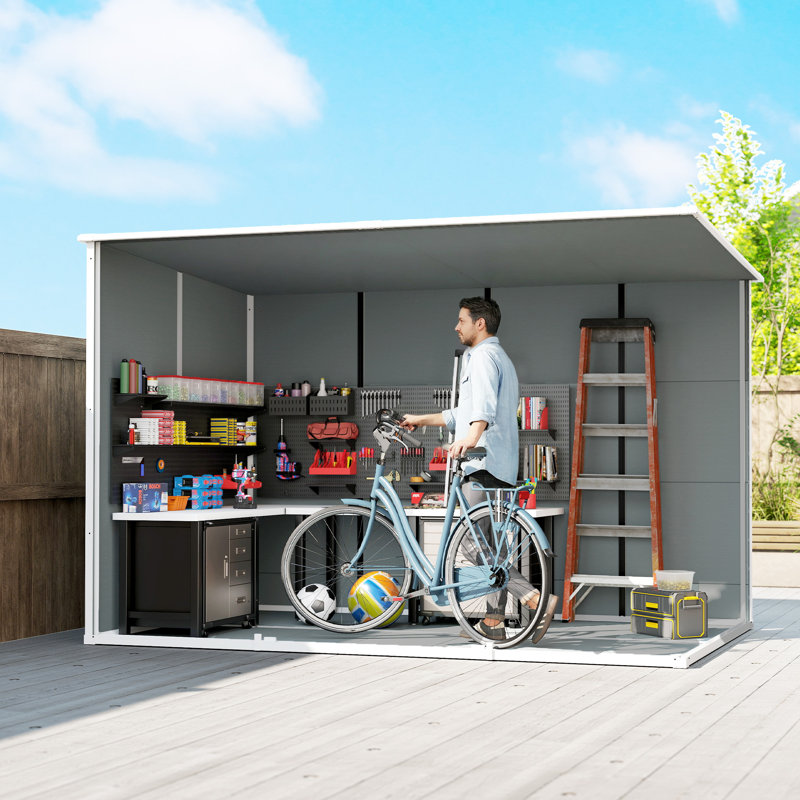 Garden Storage Shed, Grey