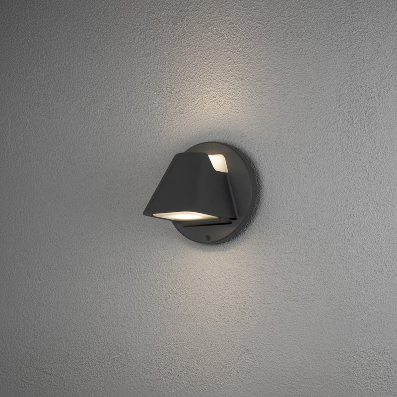 Hild Matte Black 2 - Bulb 20cm H Outdoor Wall Lantern
