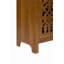 Armoire arquée sculptée à la main, rangement en bois massif avec tablette ouverte et 2 portes, grande décoration étroite pour le salon, la chambre à coucher et le vestibule
