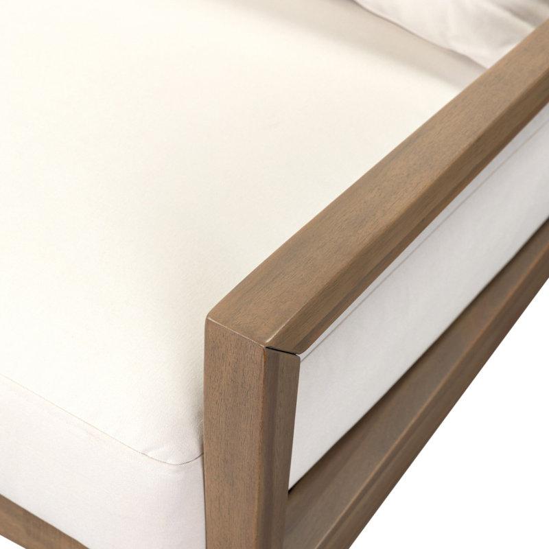 Amaya Outdoor Sofa, Lorel Ivory, Ashen Acacia