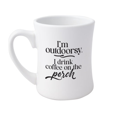 I'm Outdoorsy Designer Coffeehouse Mug, 19oz