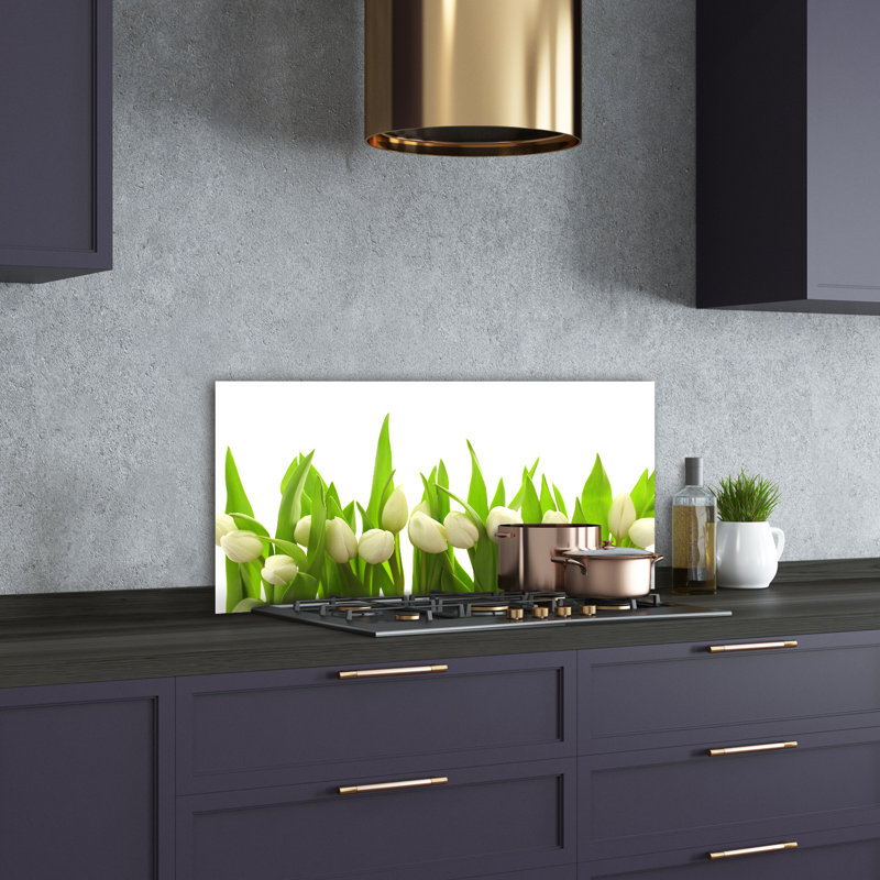 Llewyn 50cm W x 100cm L Glass Peel and Stick Panel