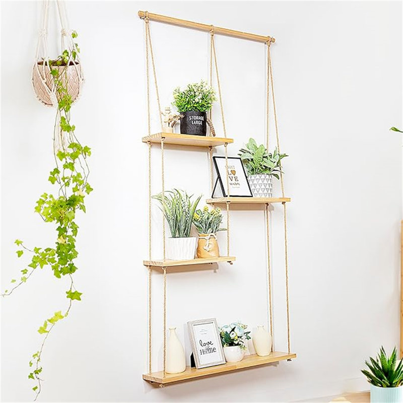 Tablette murale plante Macrame