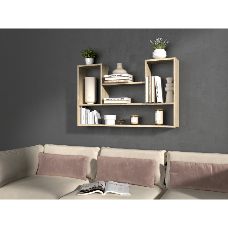 Gauron 16 cm H x 60 cm W Standard Bookcase, Wood