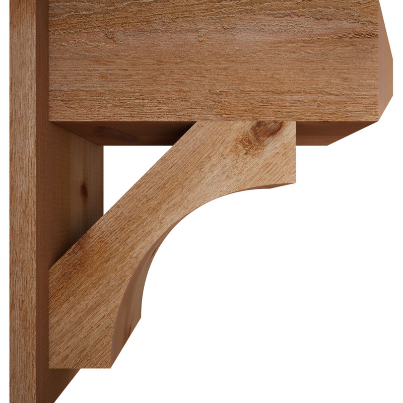 Persienne en bois rustique Westlake Craftsman, P 20 po x H 20 po, Cèdre rouge de l'Ouest de 8 po (sciage brut)