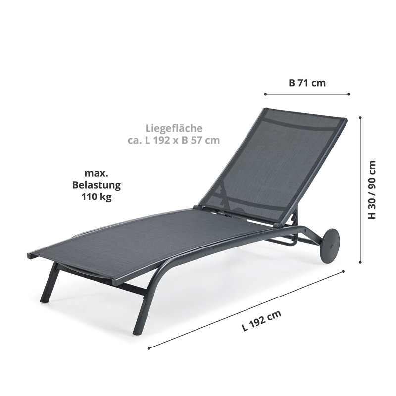 Milisa 192cm Long Reclining Single Chaise