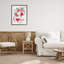Bouquet de fleurs Love & Hearts, giclée encadrée, design par lettré et doublé-1138725937-1138725942