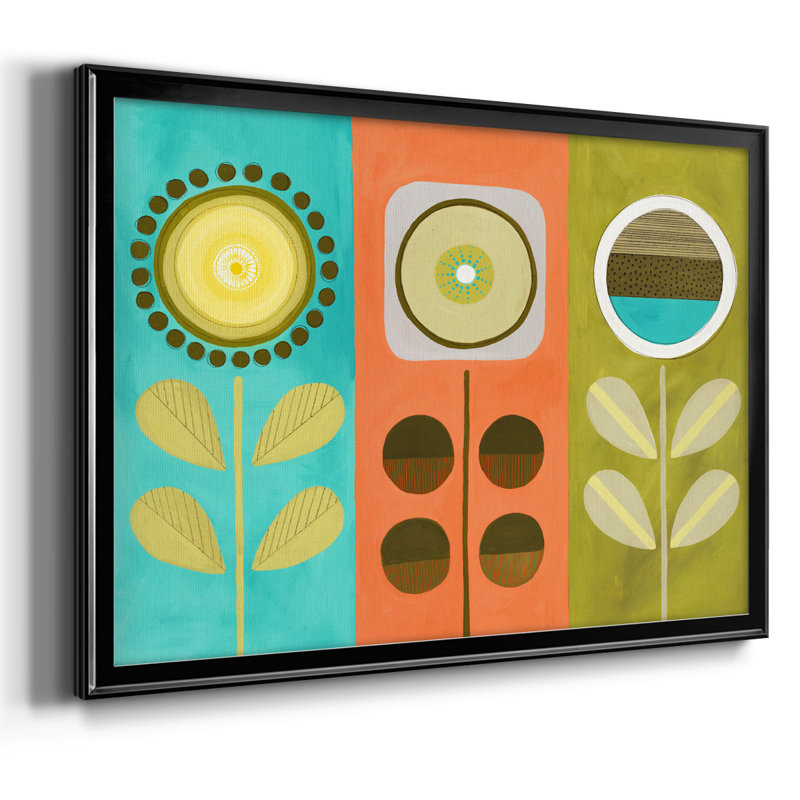 " Everything Is Just Fine ", Black Closed Corner Framed Canvas, 26" H x 38" W x 1.5" D