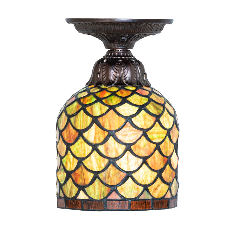 6" Wide Acorn Flushmount