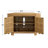 Panel Door Wood Corner Tv Stand-1316686429