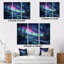 Northern Lights III sur toile, reproduction de 3 pièces-873679681