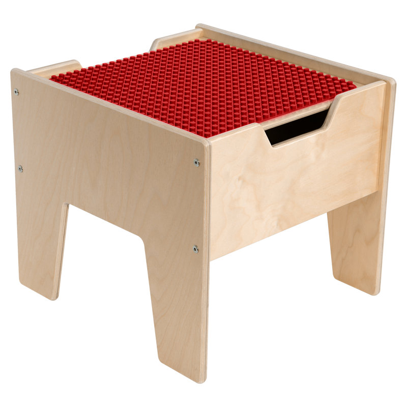 Table Contender Rectangle DUPLO, Rouge, Oui