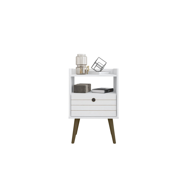 Helaina 17.71'' W Nightstand, White