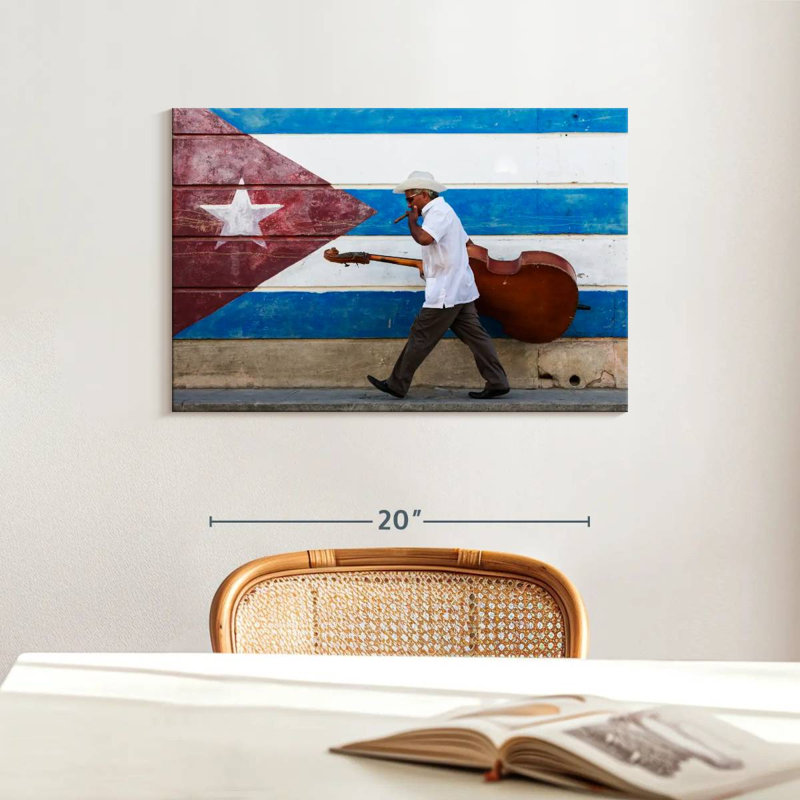 Abarca Cuban Cellist, 16" H x 24" W