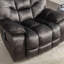Fauteuil inclinable électrique de massage chauffant en microfibre avec port USB de 40,2 po de largeur Chayden-112293158