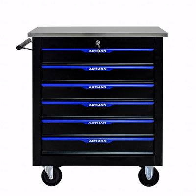 6 Drawers Multifunctional Tool Cart With Wheels