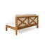 BANC D'ANGLE GAUCHE EN X