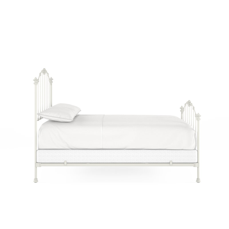 171 Country French Bed | Complete Standard, Matte White, Queen