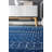 Maslah Geometric Moroccan Power Loom Performance Blue Rug-1205599543