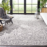 Jake Oriental Ivory/Gray Indoor / Outdoor Area Rug