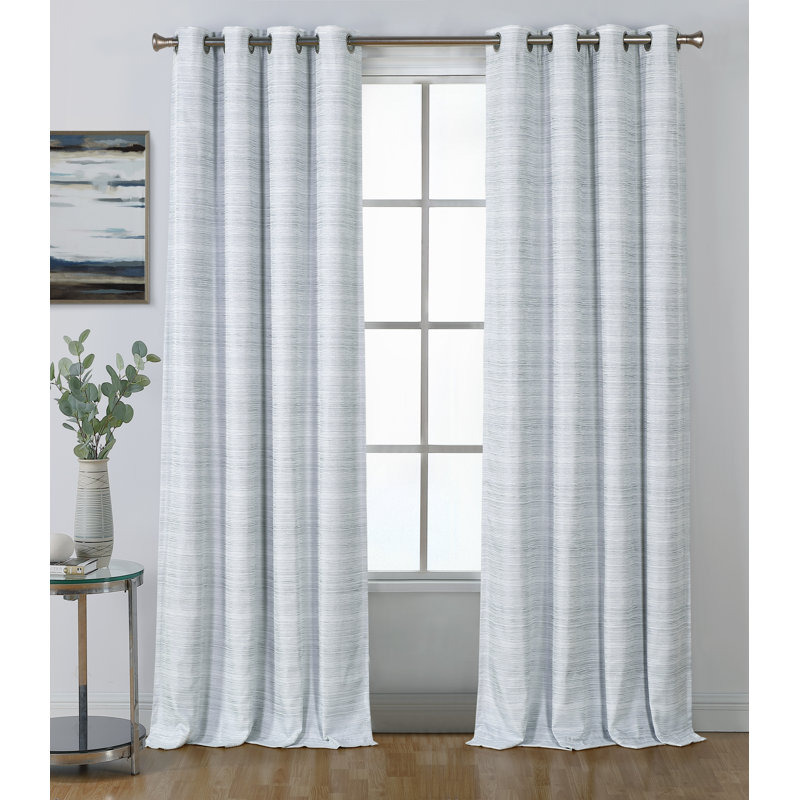 Velma Blackout Curtain Single Panel, Gray, 52" W x 108" L