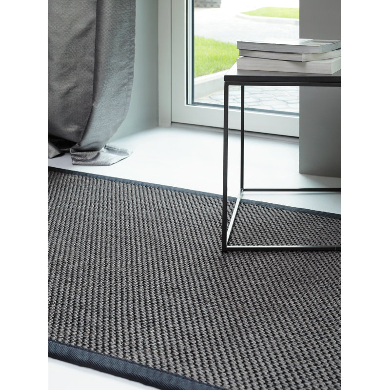 Cahto Solid Colour Hand Woven Area Rug, Rectangle 100 x 160cm