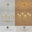 Lustre moderne à 6 lumières de style chandelier rétro Mid-Century-728147149-728147151