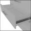 Commode, quatre tiroirs, une tablette, plateau supérieur, blanc