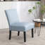 Siège à rayures bleues - Rembourrage en mousse confortable, fabrication en bois, rehausse la rayure de la chaise rembourrée, rembourrage doux pour le confort, base solide, s'adapte à de multiples décors intérieurs