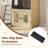 Double Cat Litter Box Enclosure with Ladder & Doors, Multi-Cat House with Storage Space and Hammock-663370177