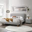 Table de chevet 2 tiroirs Grey Boucle