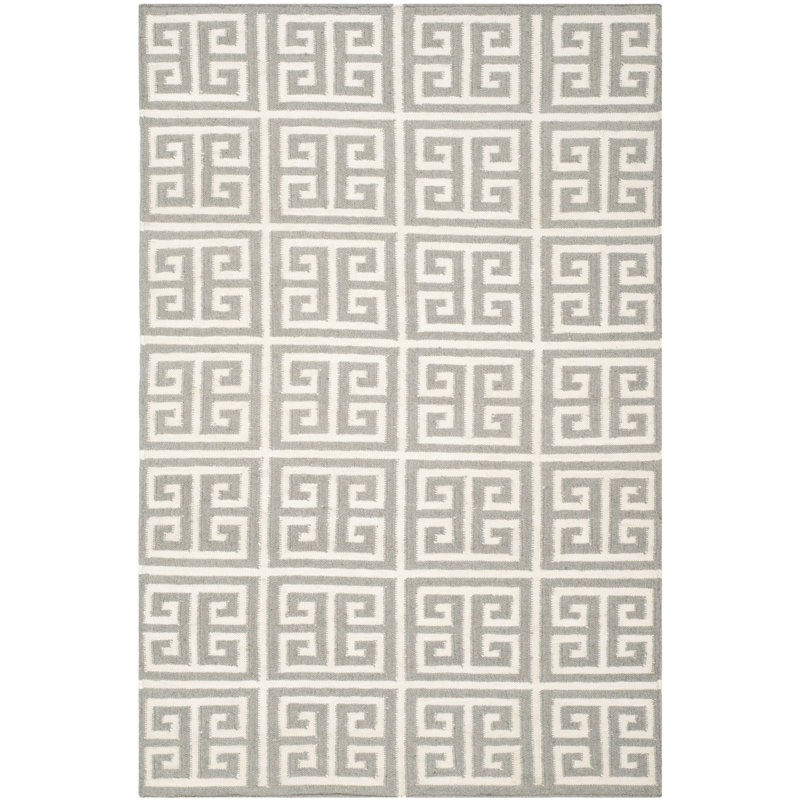 Mcnair Geometric Hand Woven Area Rug, Rectangle 122 x 183 cm