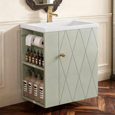 Meuble-lavabo simple 20 po avec plateau