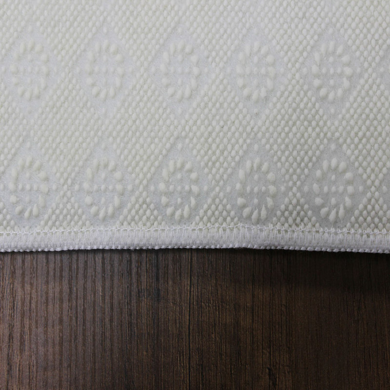 Stylish Woven Carpet (3.9 x 4. ft), 1% Polyester, Pile Height: .3 in | Antibacterial & Non-Slip Underside, 3D Digital Printing | Machine Washable, Perfect for Home Décor, Living Room & Bedroom Use