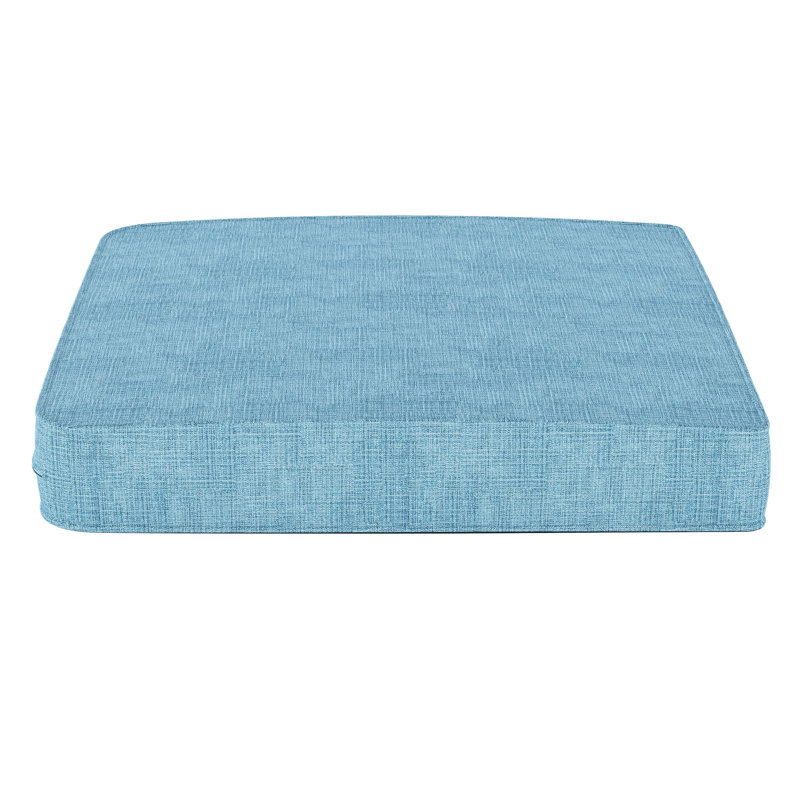 Outdoor Sunbrella® Seat Cushion, Cast Horizon Sunbrella® Plainweave