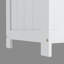 Armoire d'appoint en bois manufacturé blanc