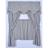 Ybanez Cotton Semi Sheer Curtain Pair