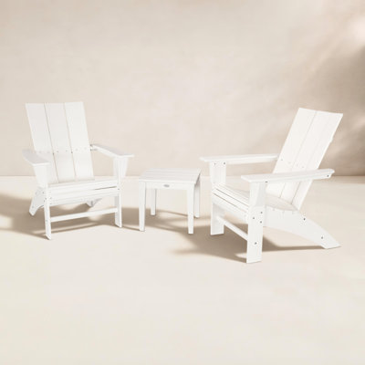 POLYWOOD® Modern Adirondack 2-Person Patio Seating Group