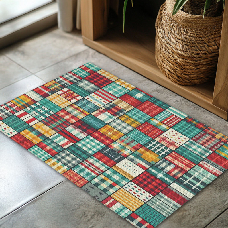 Tapis tressé rétro, Rectangulaire 3 pi x 5 pi
