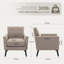 Upholstered Linen Armchair-45427138
