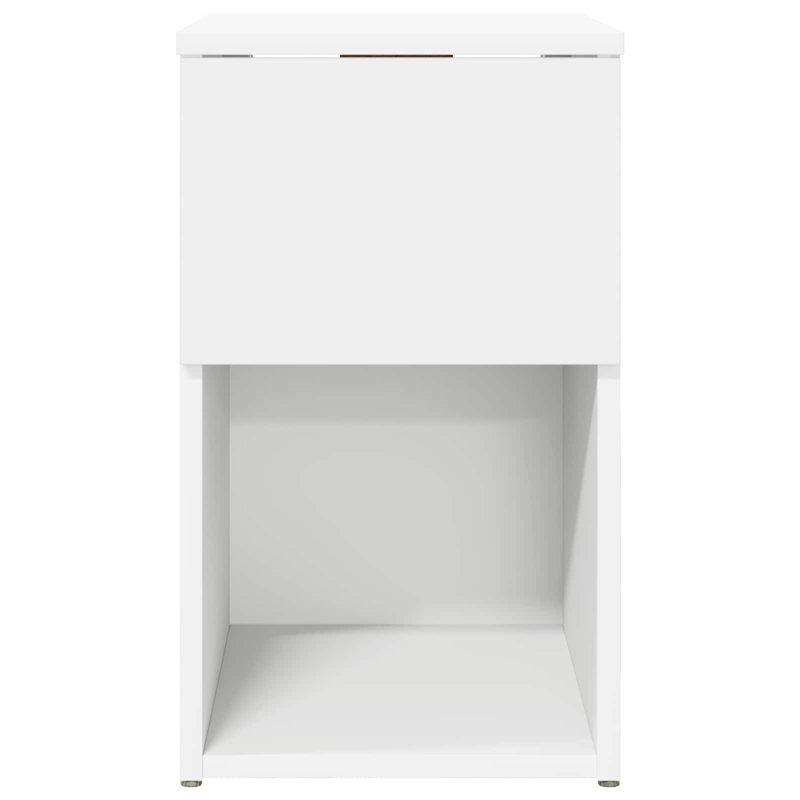 29cm W Manufactured Wood Bedside Table, White
