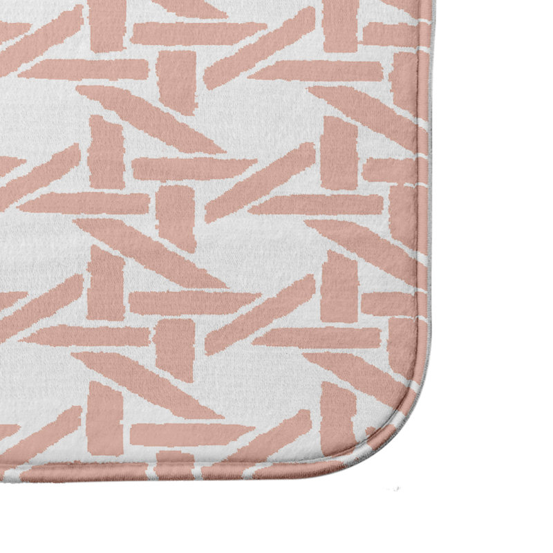 Tapis de bain Hess, H 18 po x L 30 po, Corail